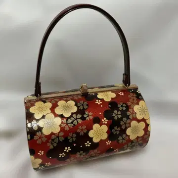 빨간색 꽃무늬 기모노 가방