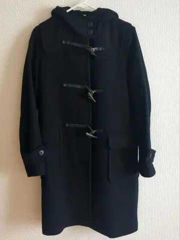 무인양품 프렌치 울 혼방 더플 코트 M 사이즈 다크 네이비