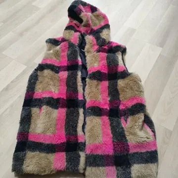 Desigual 후드 부착 퍼 소재 다운 베스트 데시그알 인기 새상품급