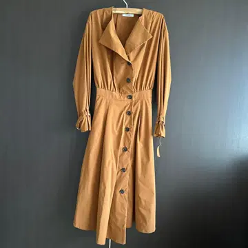 Andenia 브라운 셔츠 원피스