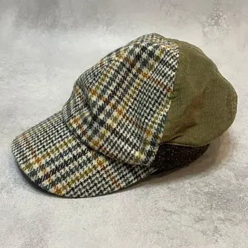 Grace Hats 체크 무늬 패치워크캡