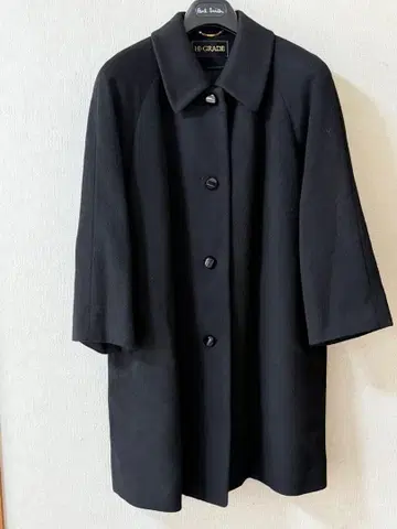 도쿄 스타일 캐시미어 코트 블랙