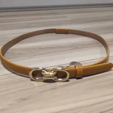 [ ANAYI ] 카멜 베이지 벨트 골드 버클