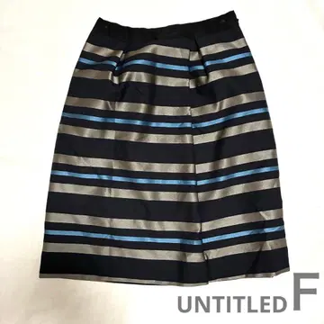 UNTITLED 스트라이프 플리츠 스커트 사이즈 1