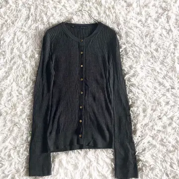 마르티니크 실크 캐시미어 가디건 니트 립