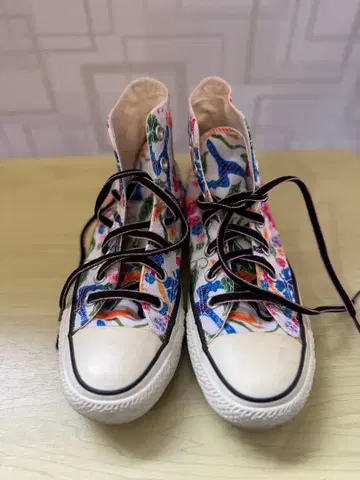 한정판 CONVERSE 올스타 홍가타 하이컷 23cm