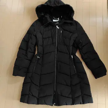 컨디션 최상! Calvin Klein 블랙 롱 다운 코트 A라인 2XL