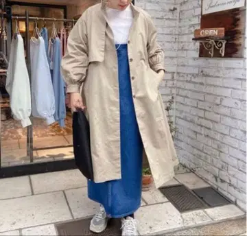 퓨어세신 작은 키/큰 키 대응 데님 점프스커트 인디고 블루