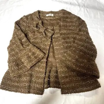 새상품급 잉게보그 볼레로풍 자켓 브라운