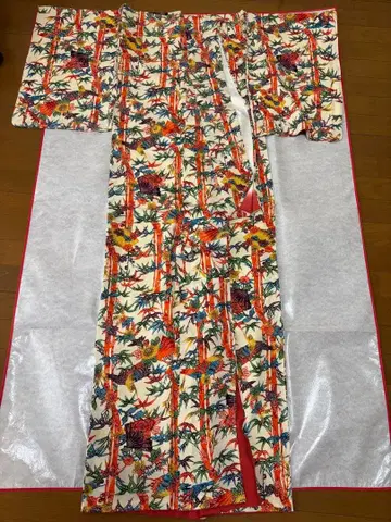 기모노 올 패턴 순수 실크 미사용품