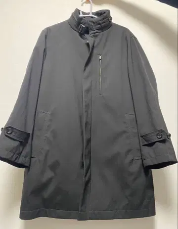 블랙 코트 퀼팅 안감