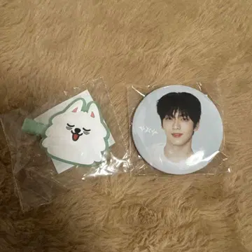 T x T 캡슐 토이 헤어 클립 캔뱃지 수빈