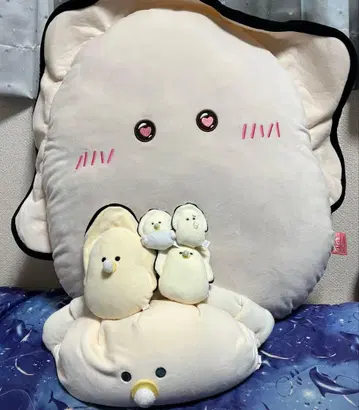 동글동글 눈의 일식집 굴 카키 봉제 인형 세트