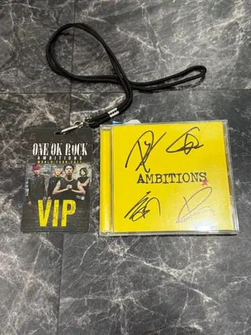 ONE OK ROCK [ AMBITIONS ] 해외판 앨범 친필 사인