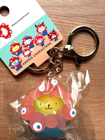 만박 미야쿠미야쿠 산리오 나리키리 키링 클리어 컬러 폼폼푸딩