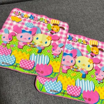 같은 것 2장 우사하나 미니 타월 손수건 2006 산리오