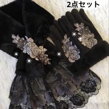 B-145 쁘띠 장갑 방한 블랙 핸드메이드