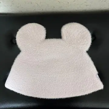 귀 달린 라이트 핑크 모자