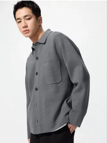UNIQLO 밀라노 리브 셔츠 가디건 네고 불가