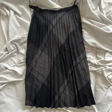 00s 빈티지 플리츠 롱 스커트 아카이브 그런지 y2k