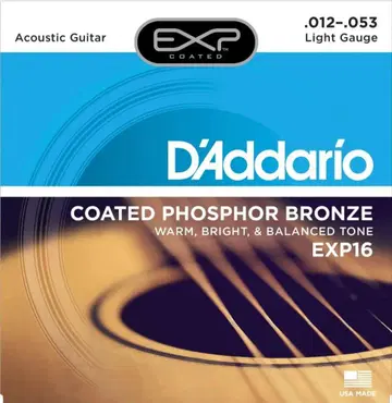 D'Addario EXP16 어쿠스틱 기타 줄 10팩
