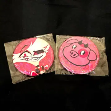 해즈빈 호텔 이케부쿠로 팝업 캔뱃지 엔젤 더스트 팻 너겟츠