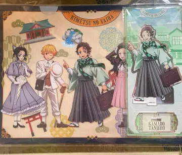 귀멸의 칼날 x 리로호텔 탄지로 아크릴 스탠드와 클리어 파일