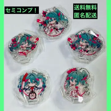 하츠네 미쿠 볼체인 부착 아크릴 스탠드 5종 세미 컴프