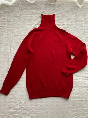 Bshop MORRIS and SONS 레드 터틀넥 스웨터