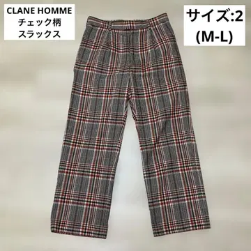 CLANE HOMME 클라네 옴 체크 무늬 슬랙스 팬츠