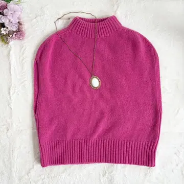 GALERIE VIE 갤러리 바이 니트 베스트 핑크