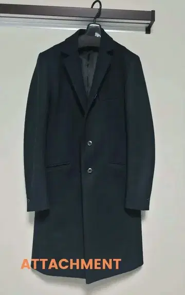 [ 새상품급 ] 어태치먼트 체스터 코트 S 사이즈 네이비