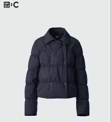 UNIQLO:C 다운 숏 자켓 블랙 S 사이즈