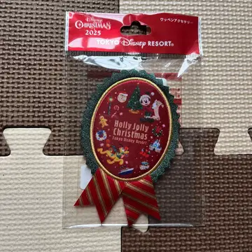 디즈니 크리스마스 2025 와펜 액세서리 미키 프렌즈