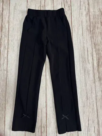 Myu 미우 스트레치 팬츠 리본 팬츠 스트레이트 팬츠