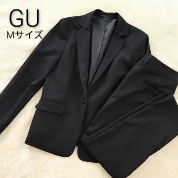 [ GU ] 블랙 수트 셋업 M 테일러드 자켓 팬츠