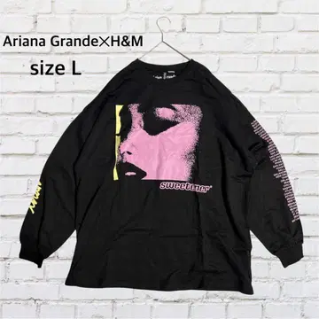 콜라보 Ariana Grande H&M 긴팔 T셔츠 빅 실루엣