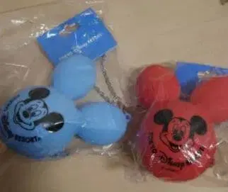 디즈니 리조트 미키 벌룬 백참 케이스 포함