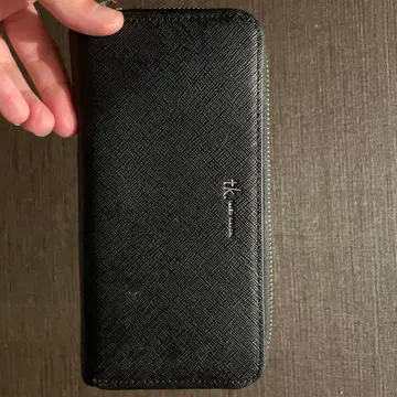 블랙 지퍼식 장지갑