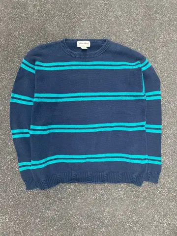 90s Eddie Bauer cotton border knit