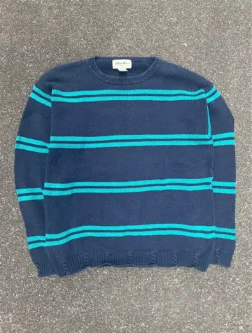 90s Eddie Bauer cotton border knit