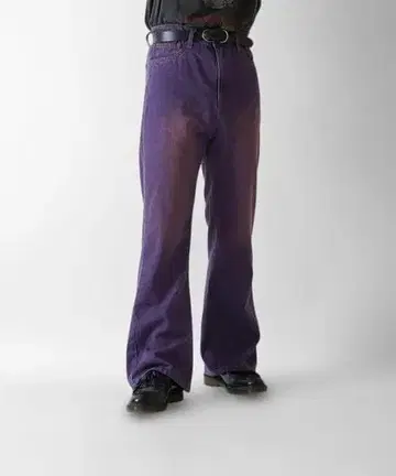 빈티지 스타일 레트로 부츠컷 데님 플레어 팬츠