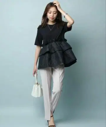 [ JUSGLITTY ] 센터 심 슬릿 팬츠