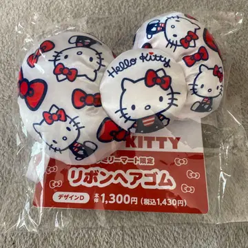 헬로키티 리본 머리끈