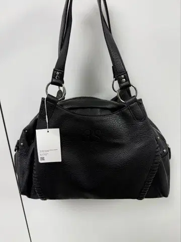 as'on 가죽 숄더백 블랙