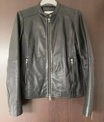 Relume 블랙 가죽 자켓