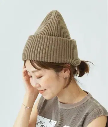 플라주 니트 캡 베이지