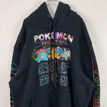 USA 구제 의류 포켓몬 pokemon 후드티 블랙