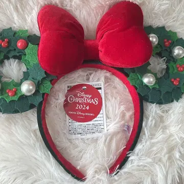 디즈니 크리스마스 2024 크리스마스 리스 머리띠