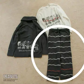 젤라또피케 스누피 롱 팬츠 M 사이즈 그레이